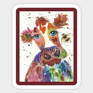 Funny Colourful Coo Sticker